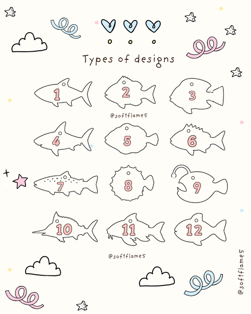 Fish keychains